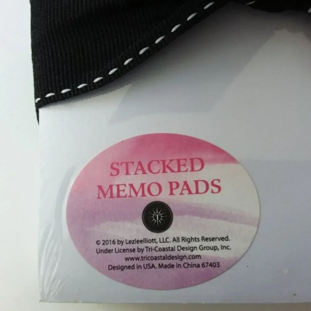 Tri-Coastal Design White 4 Stacked Memo Pads